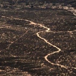 Migrant trails through the desert (photo by Marc Silver)