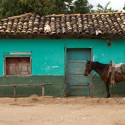 Town square, El Escanito, Honduras (photo by Marc Silver)