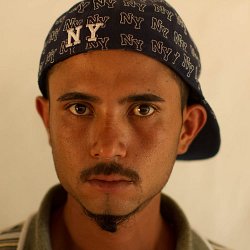 Teenager in El Escanito, Honduras having returned from the US (photo by Marc Silver).